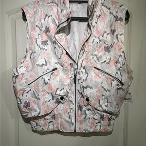 FP Movement by Free People Floral Vest in Pink and Gray